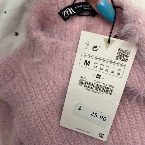 Zara pink fur vest - Picture 2 of 2
